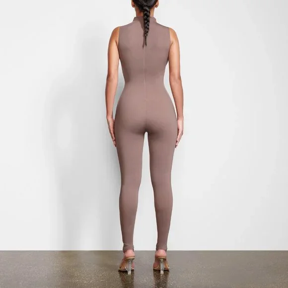SKIMS Taupe Sleeveless Jumpsuit - Picture 3 of 4
